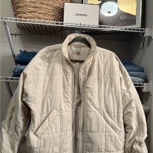 Women’s Cream Quilted Jacket